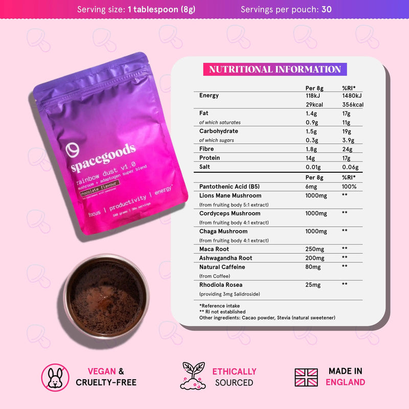 rainbow dust premium starter kit - chocolate offer (3 month supply) Spacegoods
